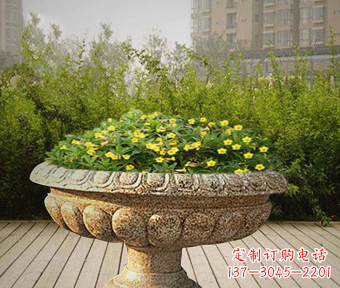 合肥花岗岩花盆小区石雕