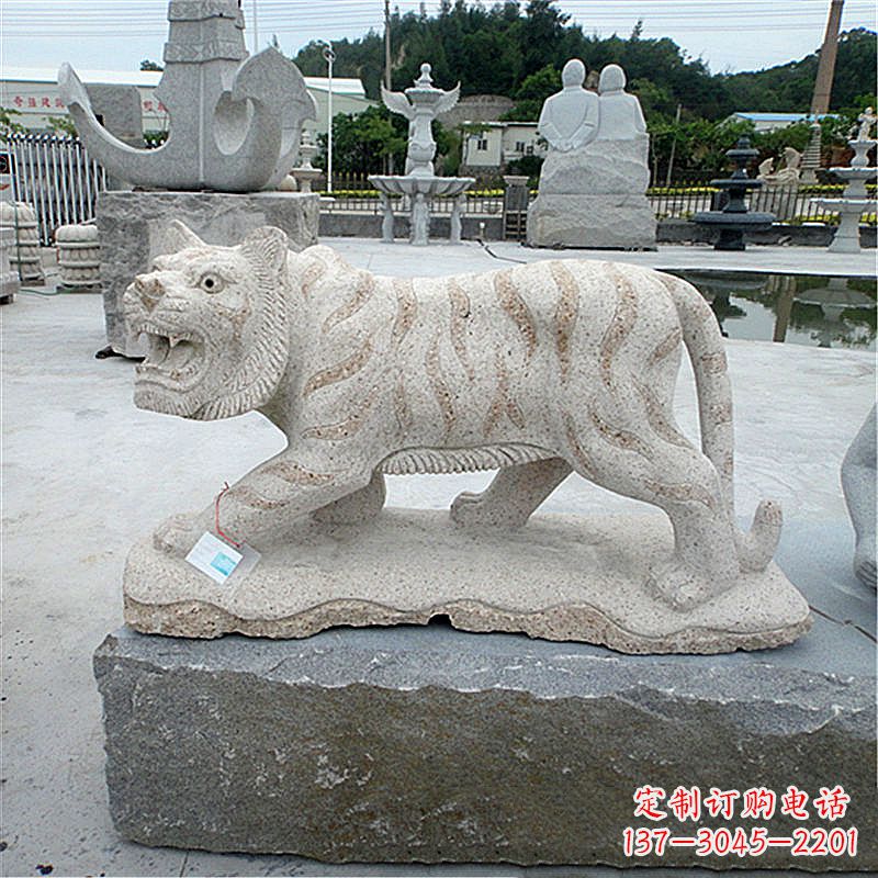 合肥花岗岩老虎石雕,精美细节精雕细琢