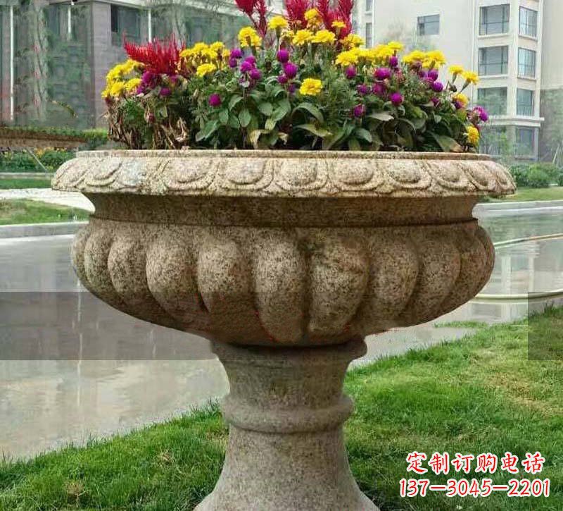 合肥花岗岩小区花盆石雕