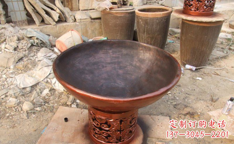 合肥花盆公园景观铜雕