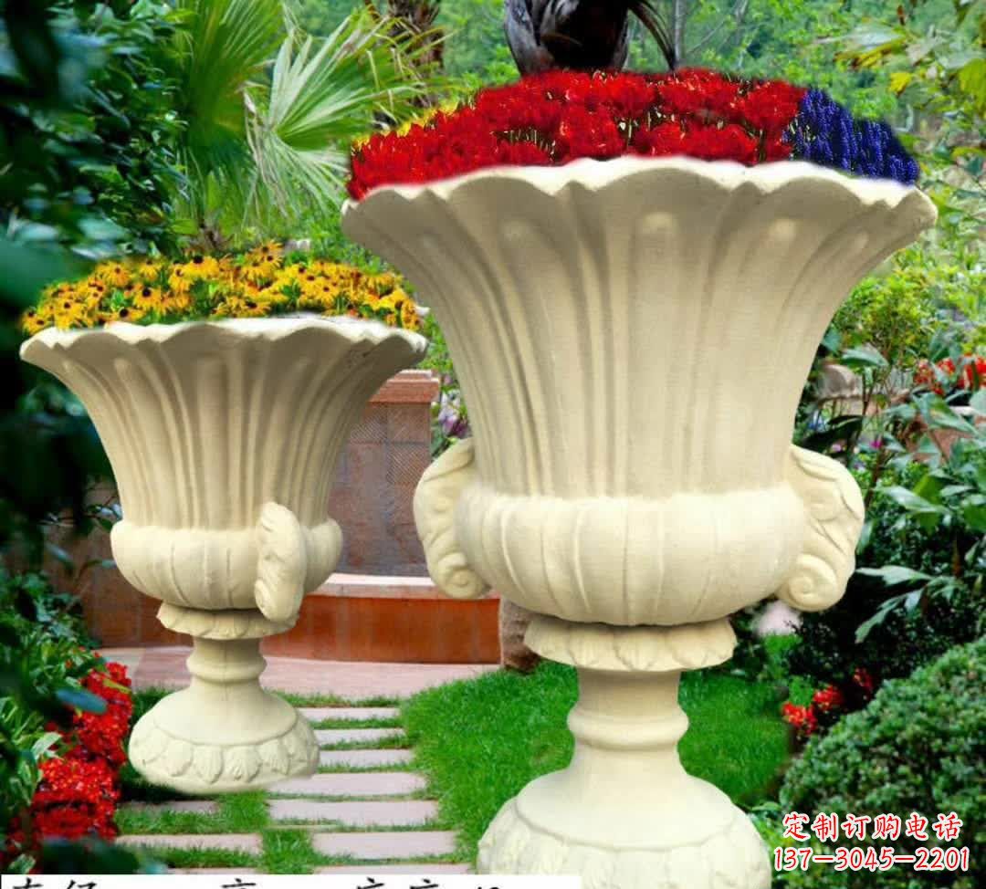 合肥花园景观花盆石雕