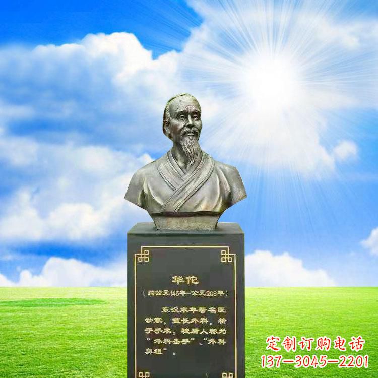 合肥华佗胸像铜雕