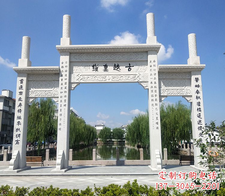 合肥华伟石雕牌坊,顶尖定制雕塑