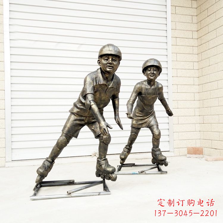 合肥中领雕塑:仿铜小孩雕塑