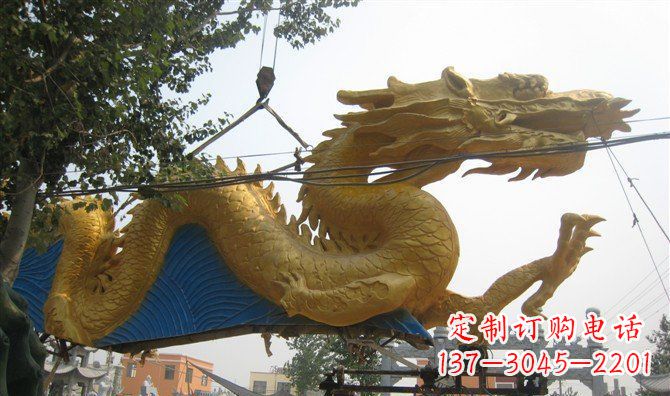 合肥中领雕塑——黄金龙雕塑定制