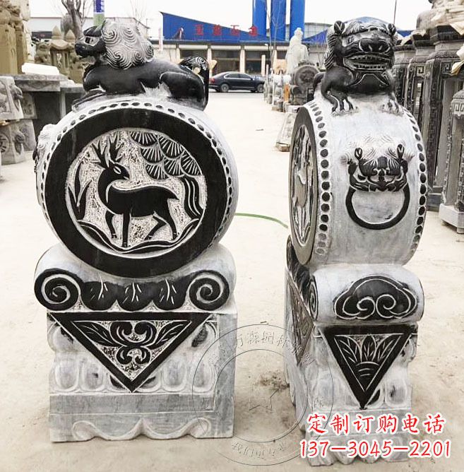 合肥品质卓越的黄山石雕门墩石