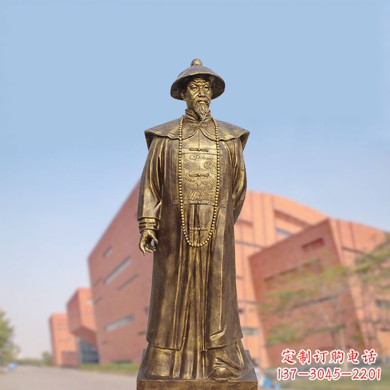 合肥黄铜曾国藩铸铜雕像-学校校园历史文化名人著名民族英雄人物雕塑