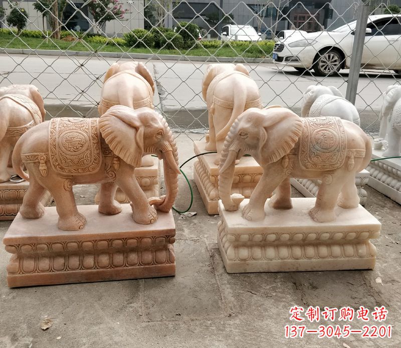合肥会喷水的石雕大象