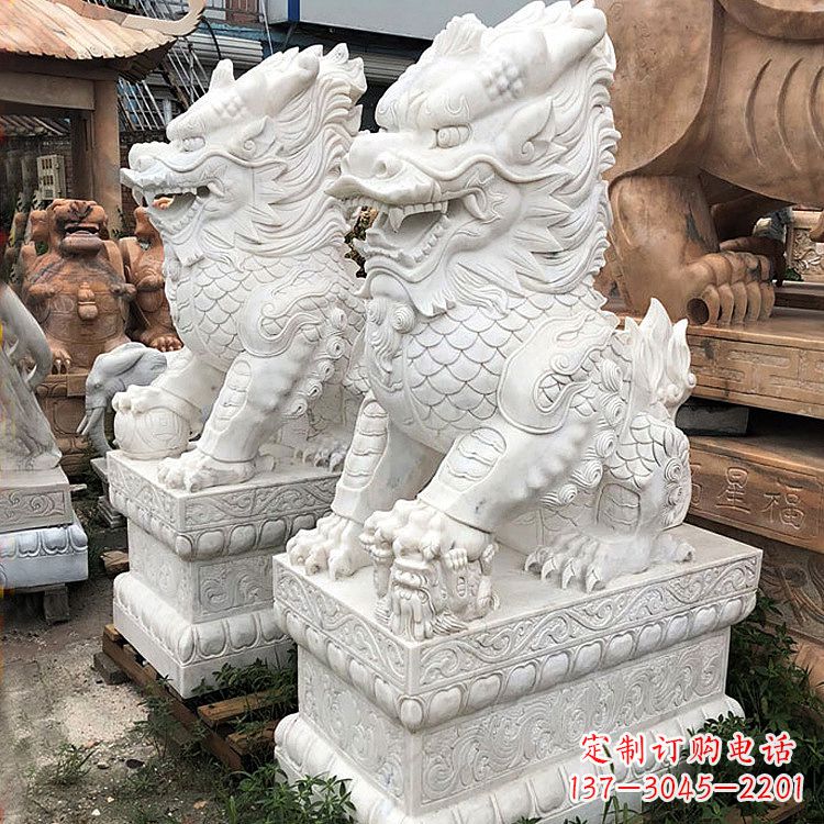 合肥吉祥纳福麒麟石雕