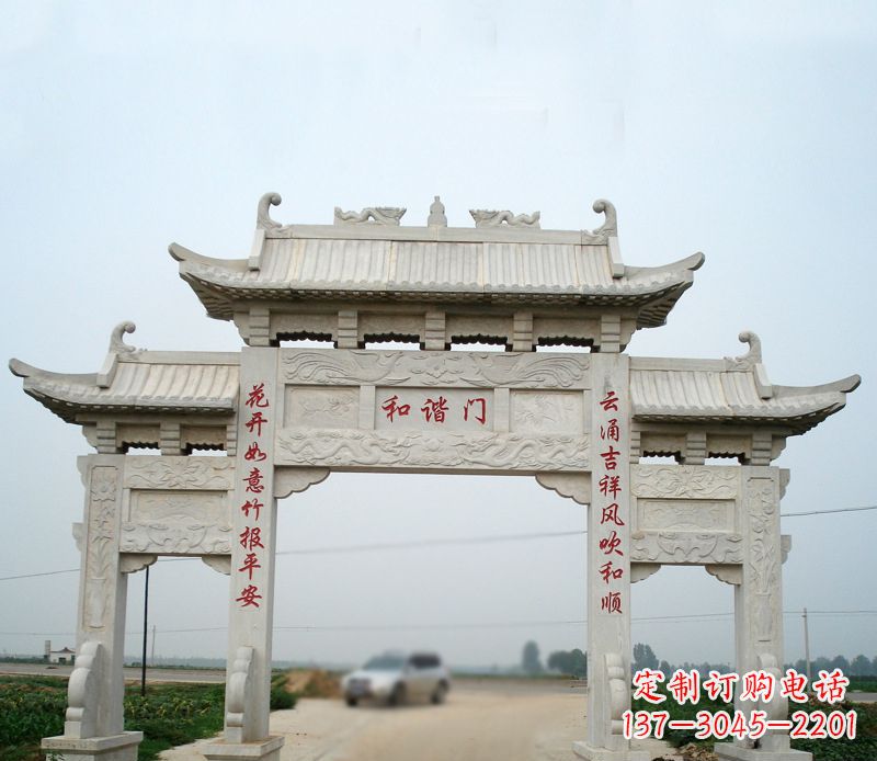 合肥建筑石雕牌坊雕塑