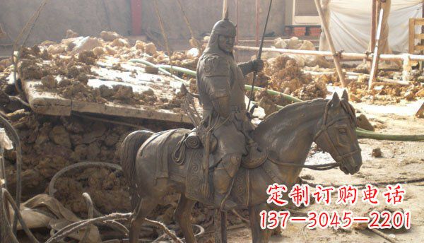 合肥精心打造的古典骑马铜雕