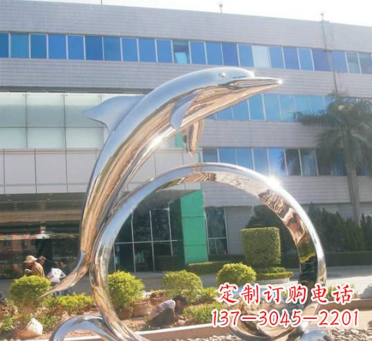 合肥精致的不锈钢海豚雕塑
