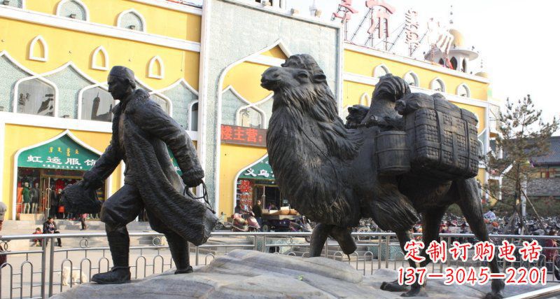 合肥骆驼铜雕,让新疆风情永传