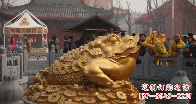 合肥金蟾招财动物铜雕