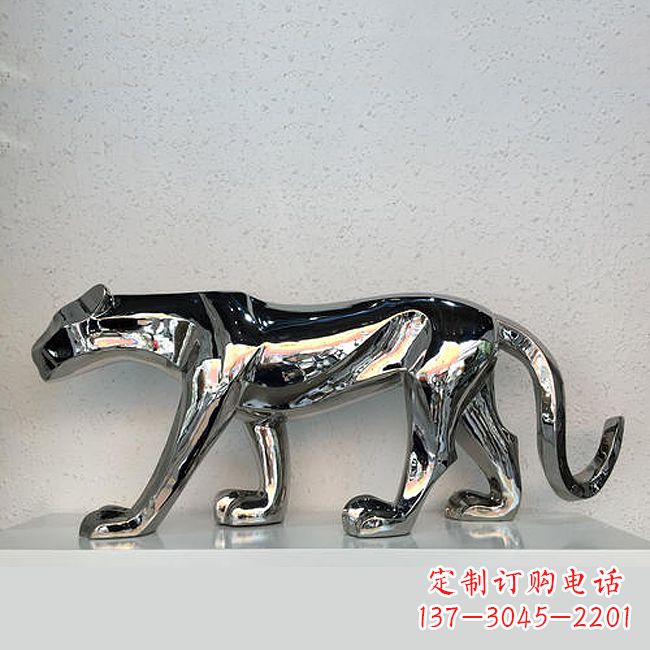 合肥杰出的不锈钢金钱豹雕塑