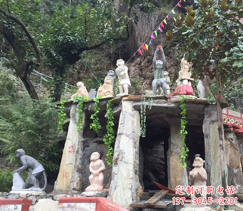 合肥中领雕塑:精美猴子石雕