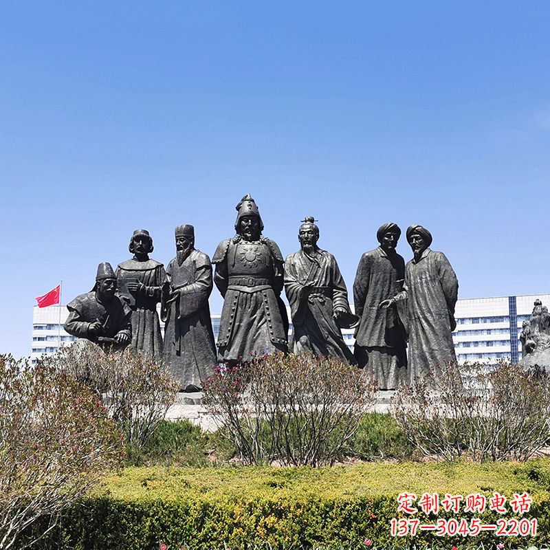 合肥完美再现成吉思汗的青铜雕塑