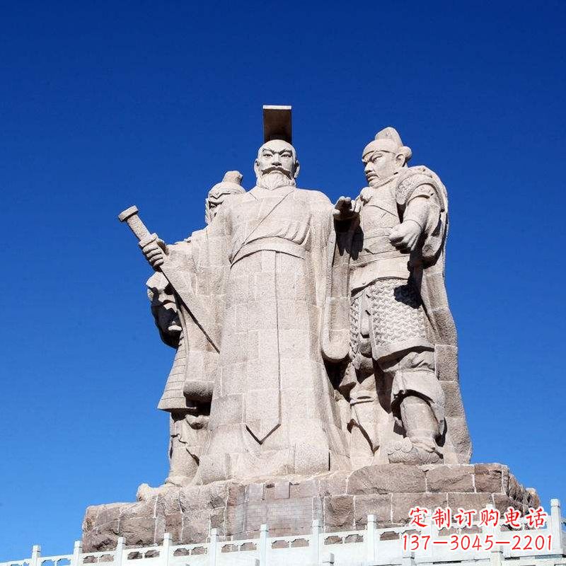 合肥景区景点汉武帝刘彻大型石雕景观雕塑