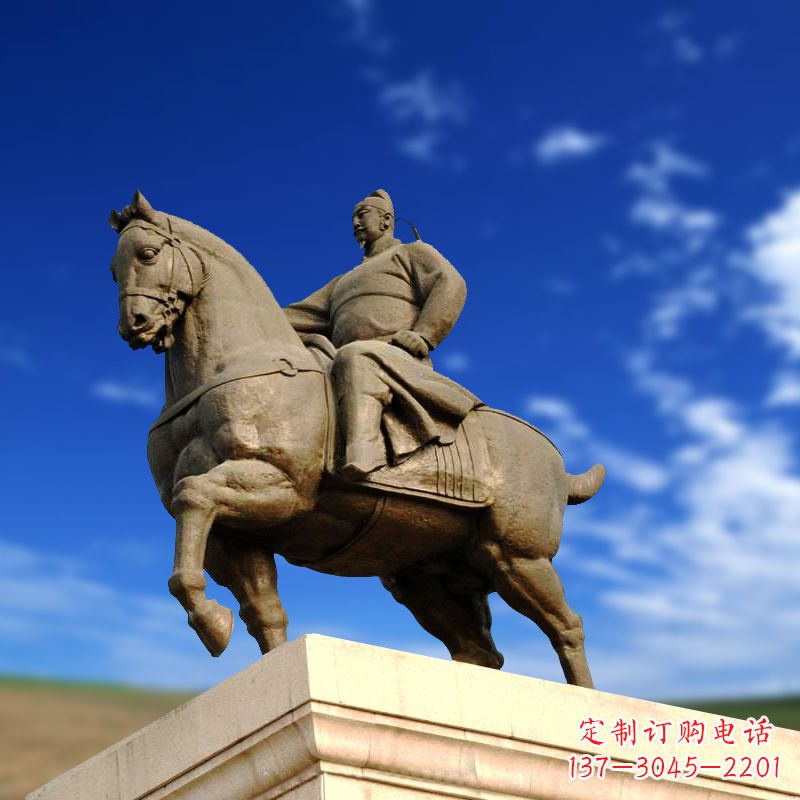 合肥领雕塑正大光明:李世民骑马景观雕塑