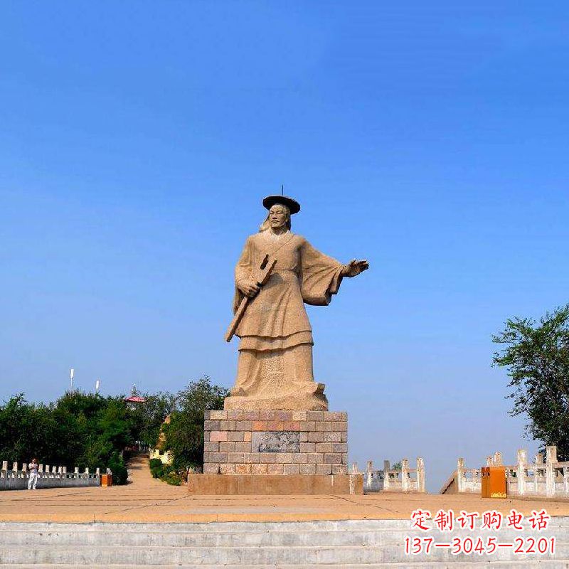 合肥领雕塑追踪历史英雄,精美大禹石雕像