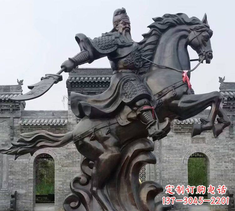 合肥高贵雄浑的大型铜铸关公雕塑
