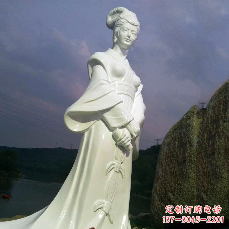 合肥传承美丽传说——西施汉白玉石雕像