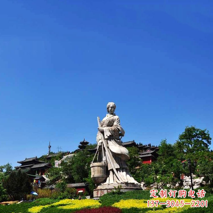 合肥美女雕塑,用精美石料表现传统美