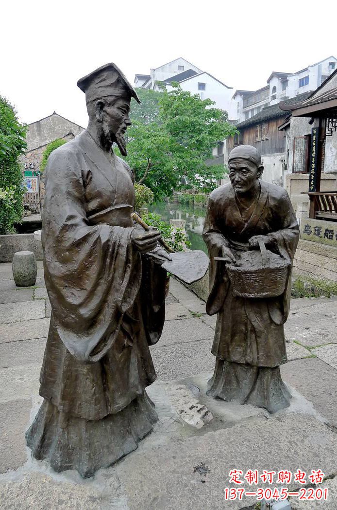 合肥经典雕塑:王羲之情景小品