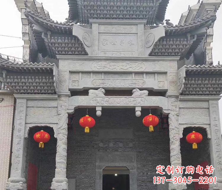 合肥中领雕塑:专业定制牌坊石雕