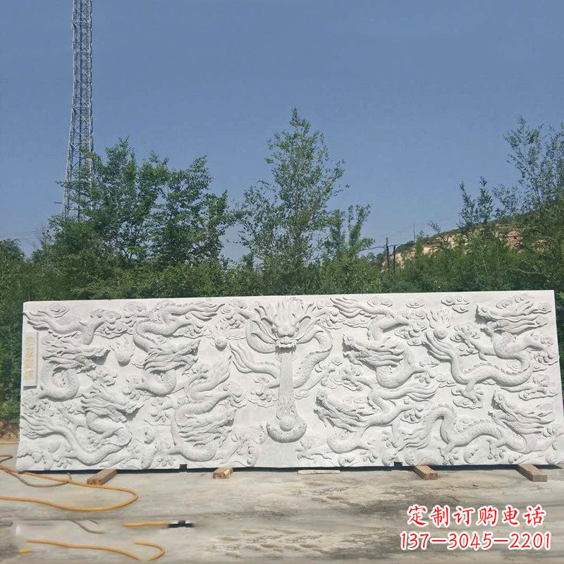 合肥九龙壁汉白玉浮雕,让艺术墙面独具特色