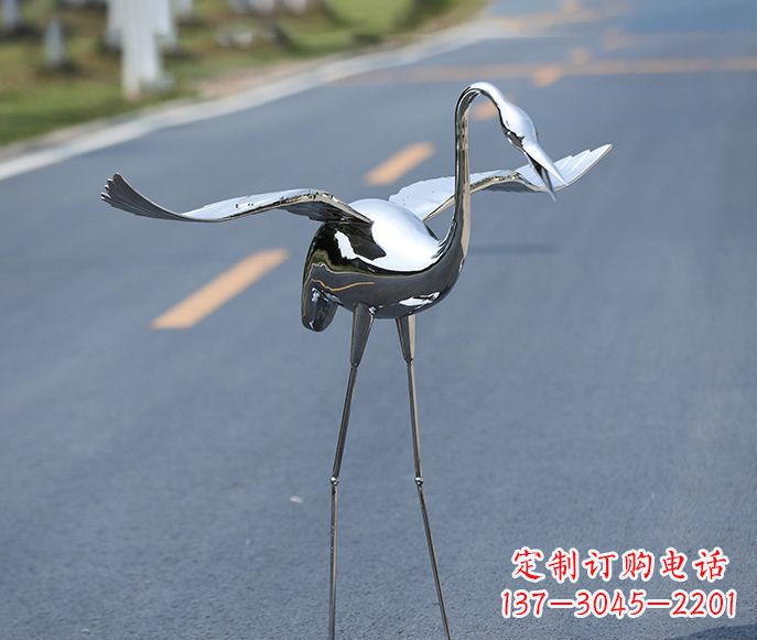 合肥中领雕塑:酒店装饰精美仙鹤雕塑