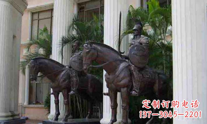 合肥骑马铜雕士兵:增添宏伟气派
