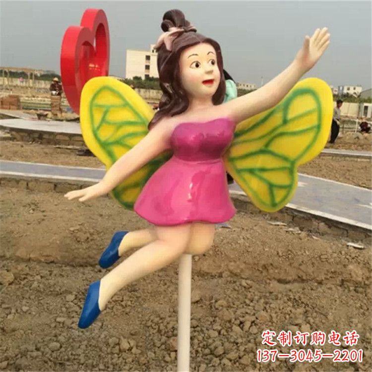 合肥领雕塑：精美的蝴蝶仙子公园景观雕塑