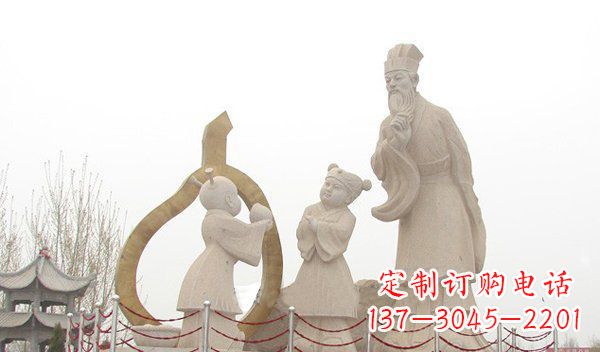 合肥全新手工制作的孔融让梨石雕
