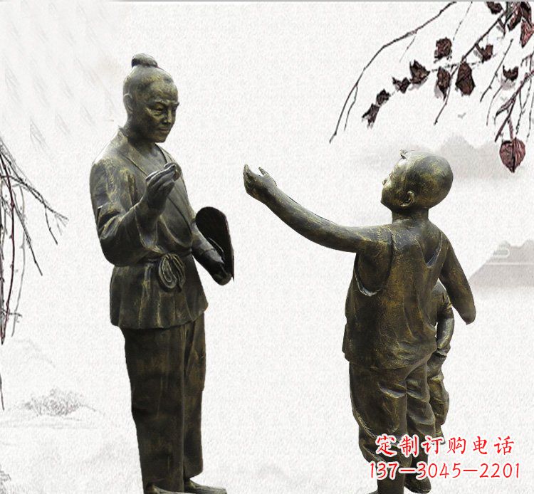合肥孔融让梨铜雕,专业定制高品质
