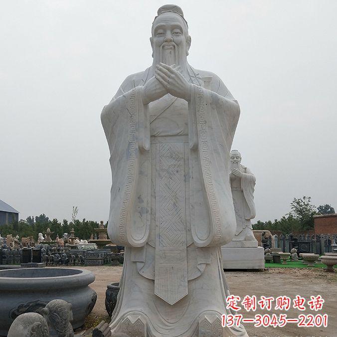 合肥传承自然美学,济南中领雕塑青铜孔子雕塑