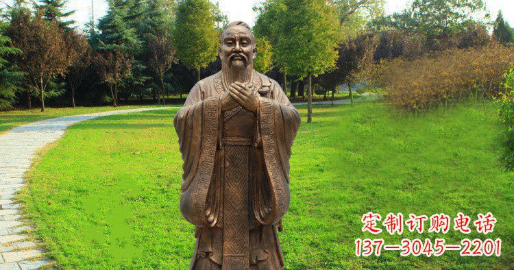 合肥传承中国历史文化,具有永恒魅力的孔子公园铜雕
