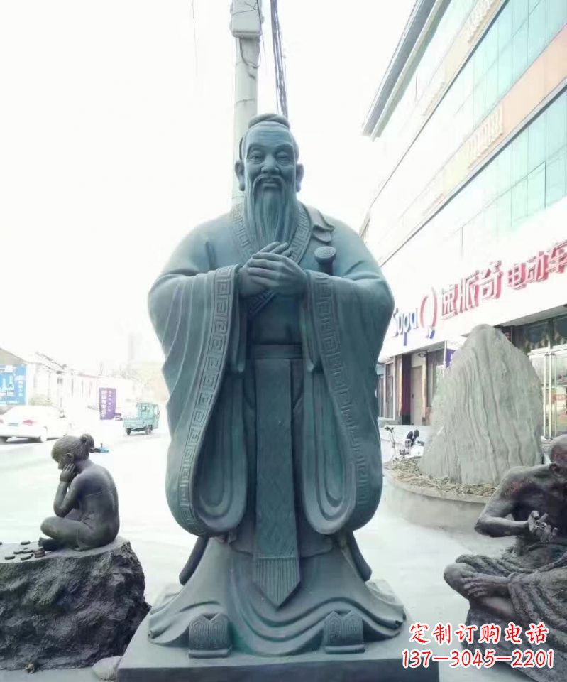 合肥拥有传统文化气息的精美孔子雕像