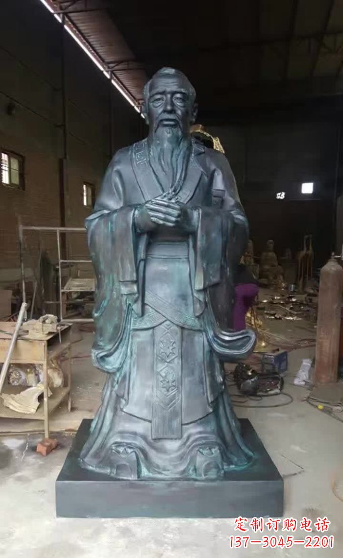 合肥中领雕塑的孔子青铜雕塑