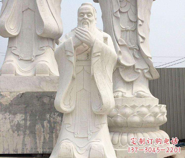 合肥领雕塑让孔子神态永驻——孔子三雕像