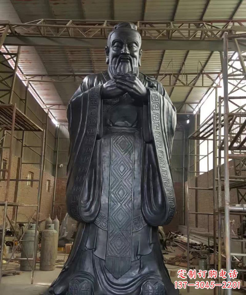 合肥表彰传统文化,尊贵的孔子雕塑