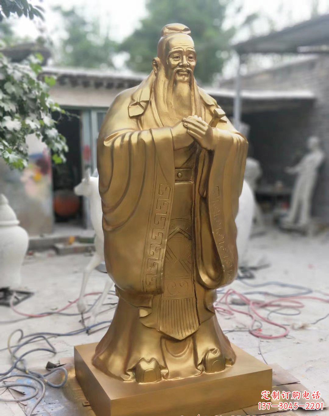 合肥高雅典雅的孔子铜雕像
