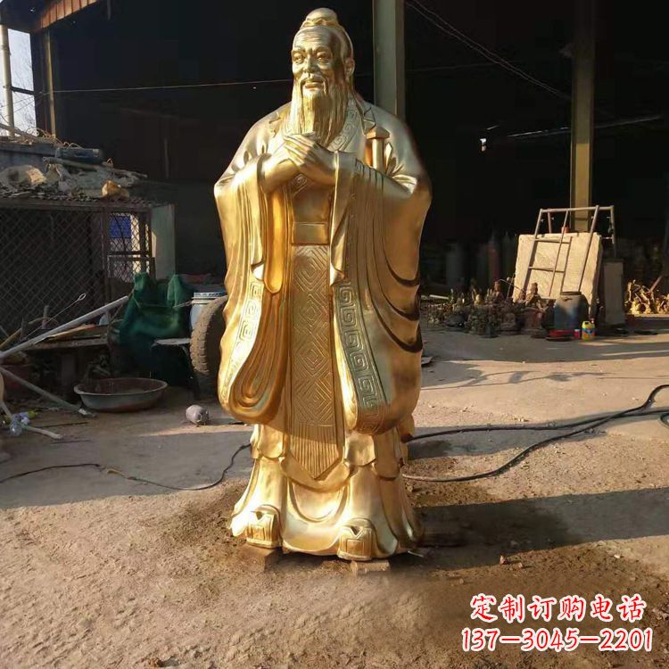 合肥以孔子为精髓的青铜雕塑