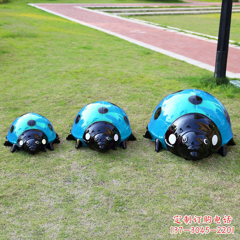 合肥中领雕塑青蓝瓢虫雕塑是一款独特而又精致的…