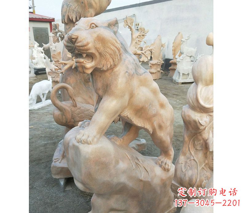 合肥高端石雕老虎,让你的公园里更加精彩