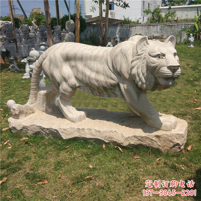 合肥中领雕塑推出老虎石雕艺术品,这是一种以花…