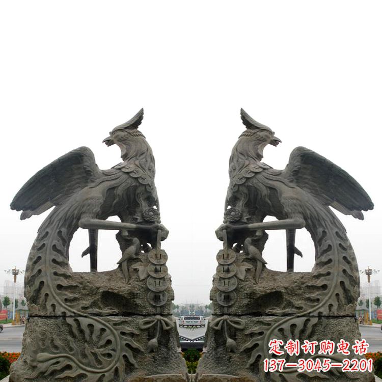 合肥老青石凤凰雕塑