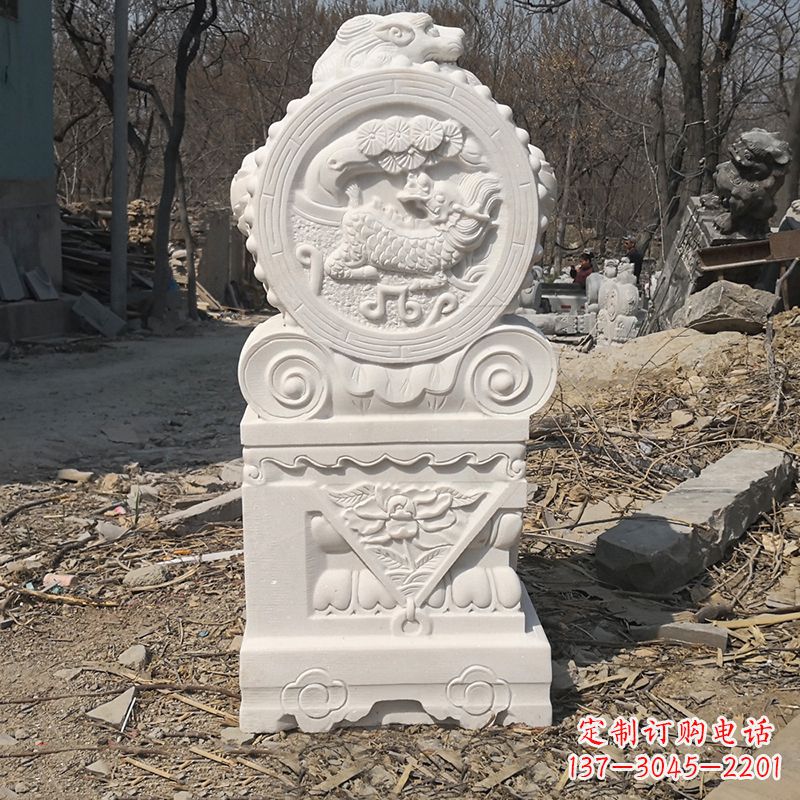 合肥老石狮子门墩雕塑,打造与众不同的定制雕塑