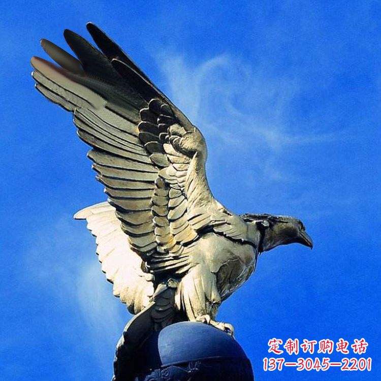 合肥唯美老鹰玻璃钢仿铜雕塑玻璃钢雕塑以其简约…