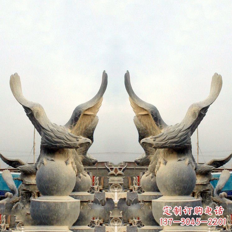 合肥精美老鹰青石雕塑,呈现独特自然美
